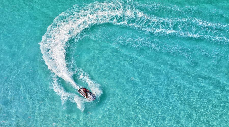 jet ski in the ocean