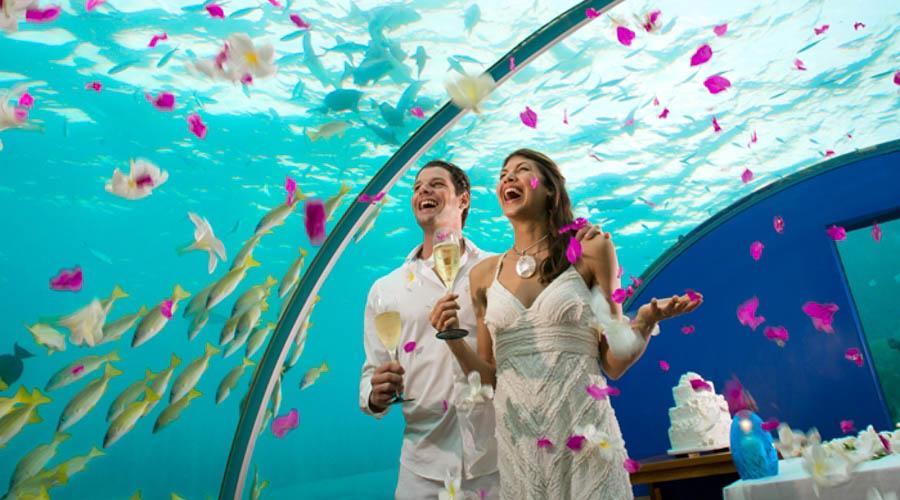 underwater wedding