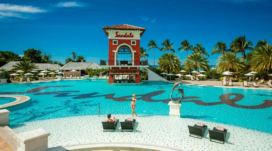 Mediterranean Village main pool and tower