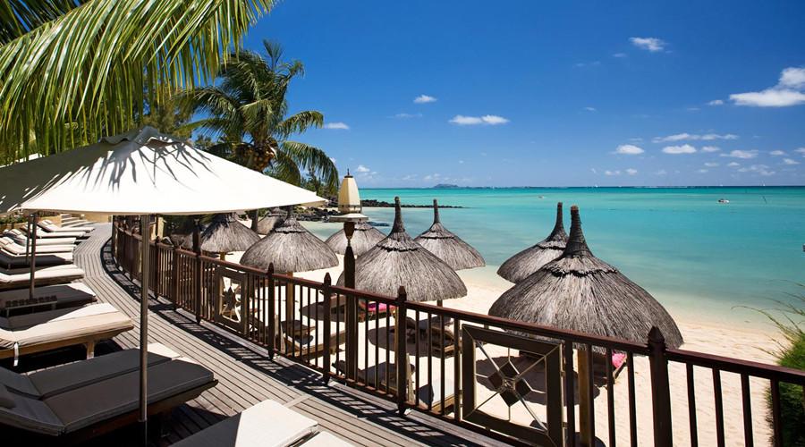 Sun loungers at the beach