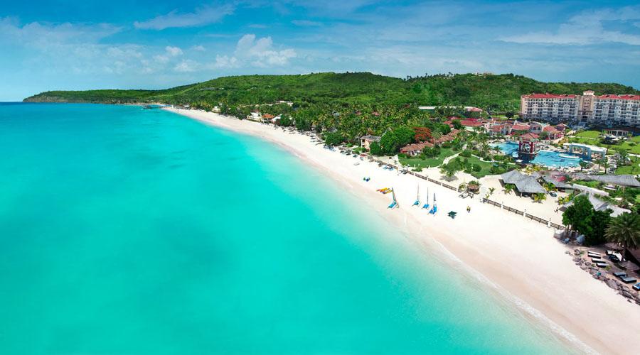 beach aerial view