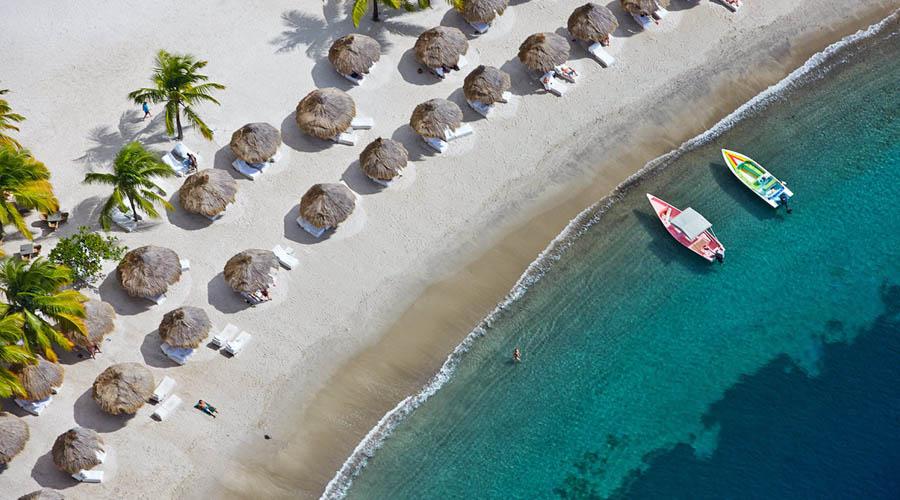 beach aerial view