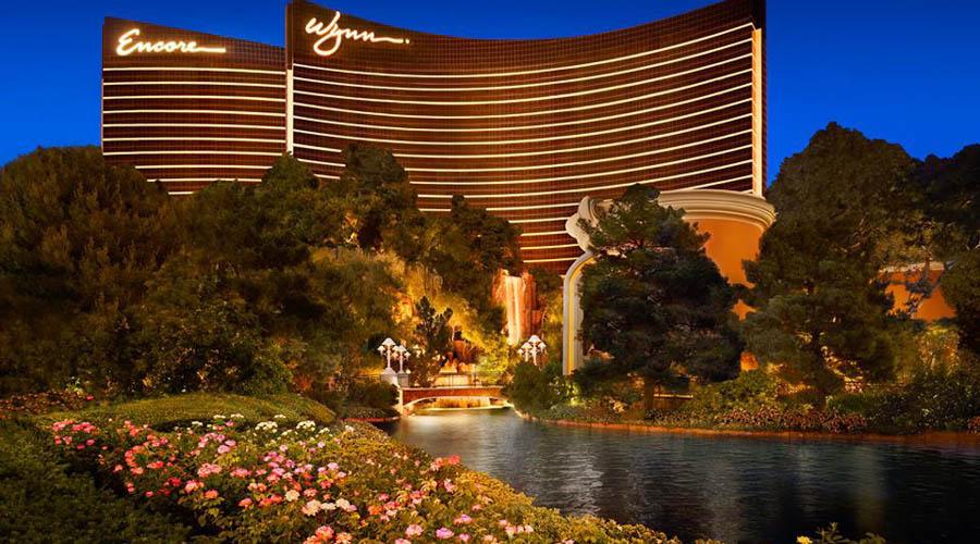 wynn garden evening view