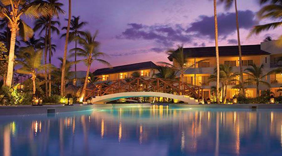 hotel pool floor level view