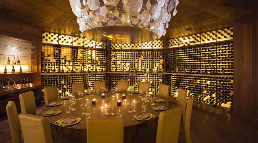 wine cellar dining