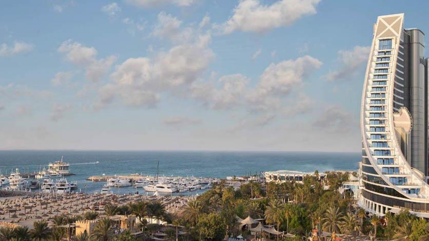 view of the marina from the hotel