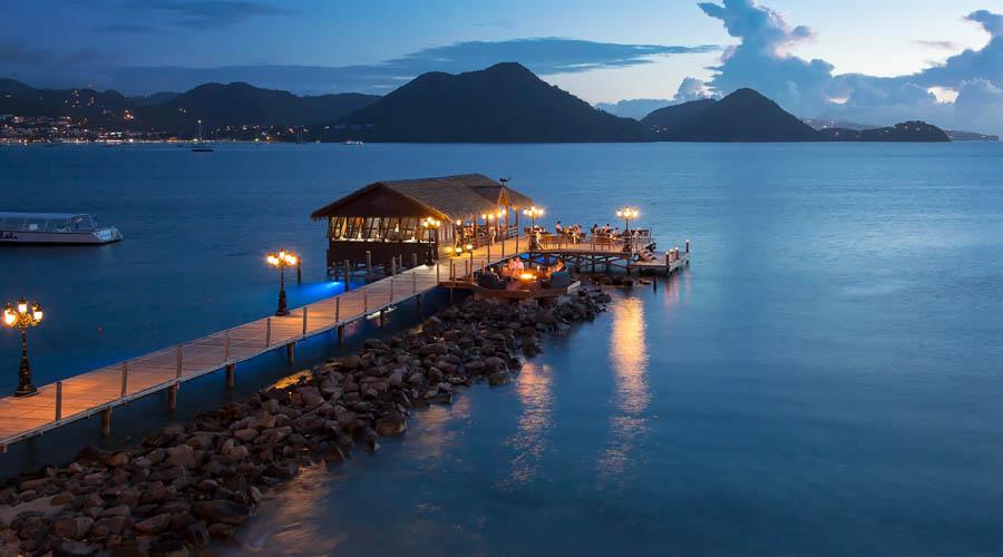 walkway by night